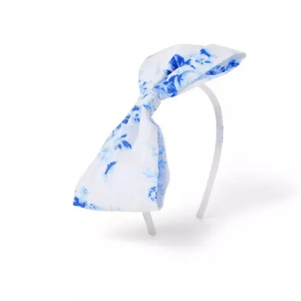 Janie and Jack 100049328 Blue and White floral headband NWT one size